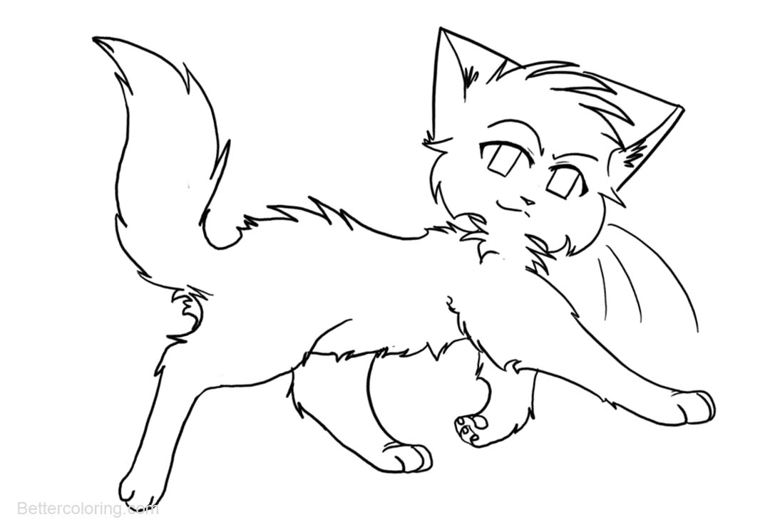 Warrior Cats Coloring Pages Walking Free Printable Coloring Pages