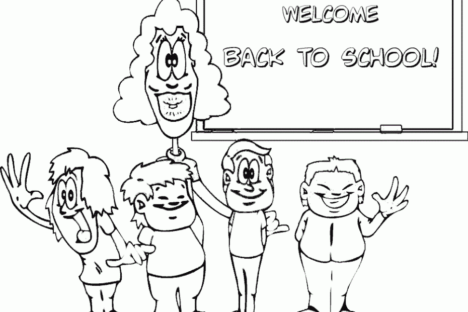 Welcome Back Coloring Pages Coloring Home