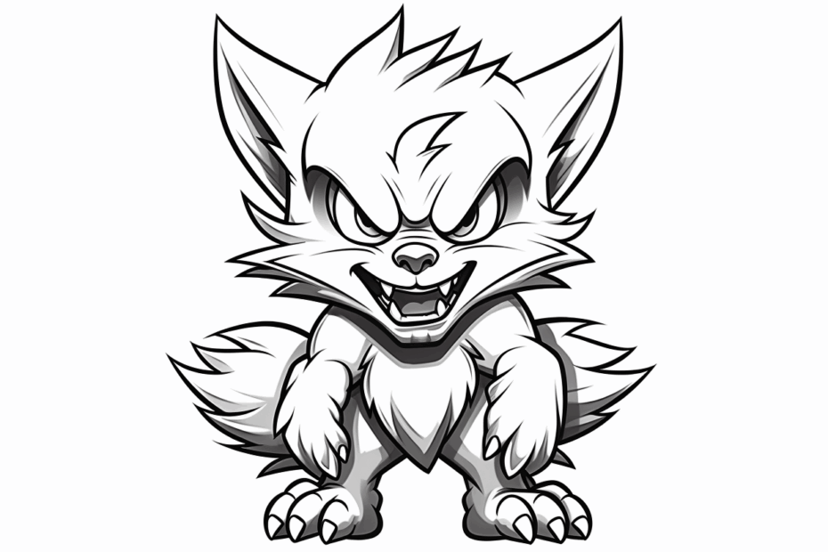 Werewolf Coloring Sheet Coloring Page
