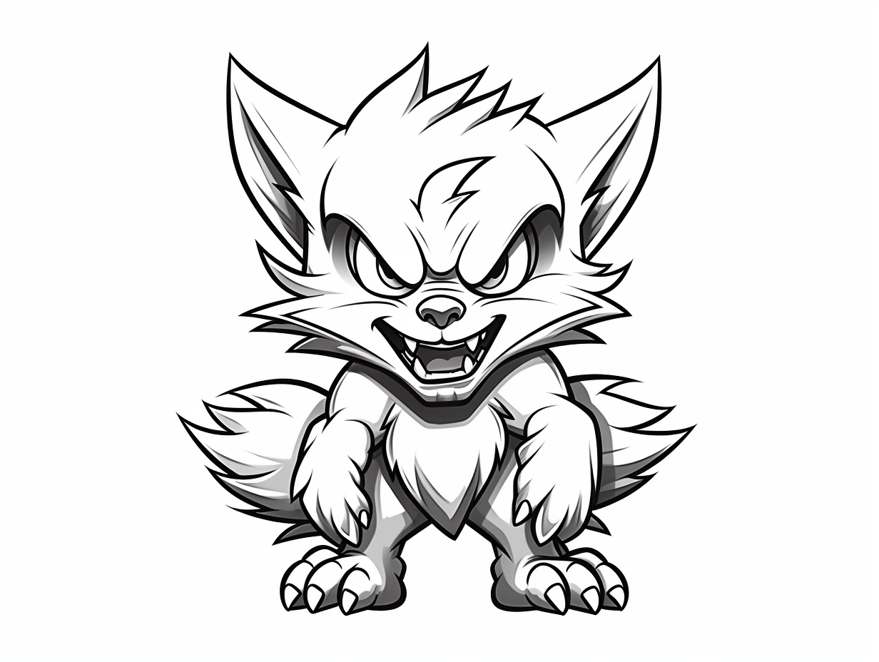 Werewolf Coloring Sheet Coloring Page