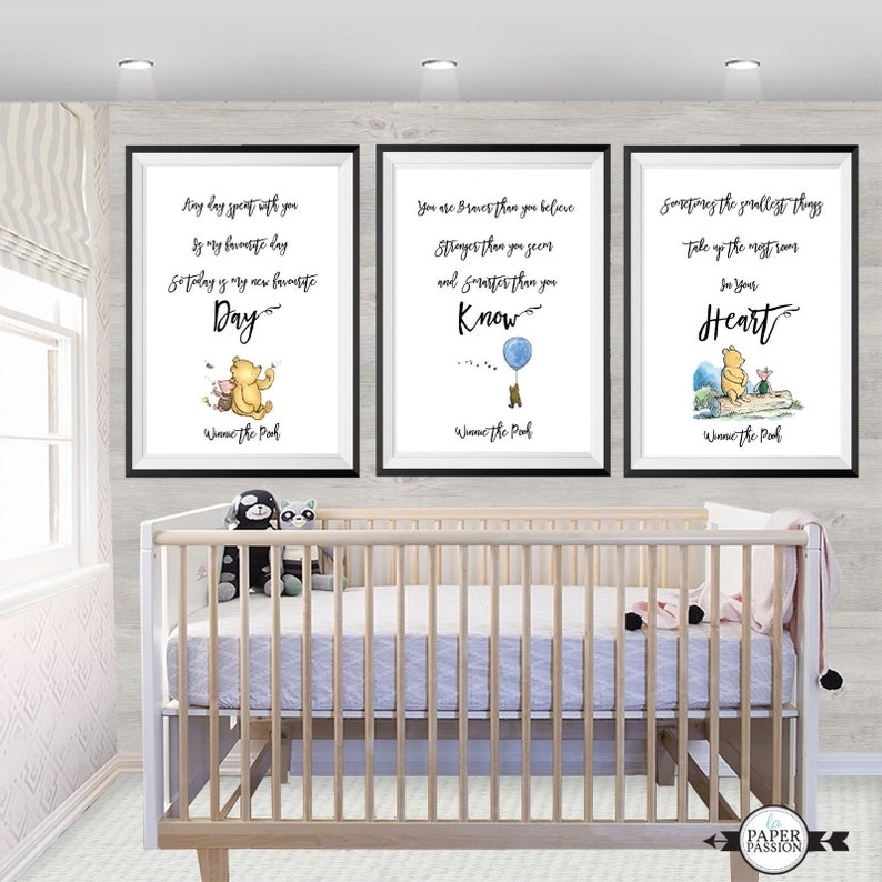 Winnie The Pooh Prints Winnie The Pooh Set Nursery Prints Etsy Winnie The Pooh Prints Winnie The Pooh Set Nursery Prints Etsy