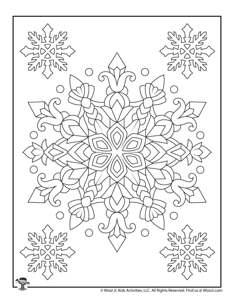 winter adult coloring pages