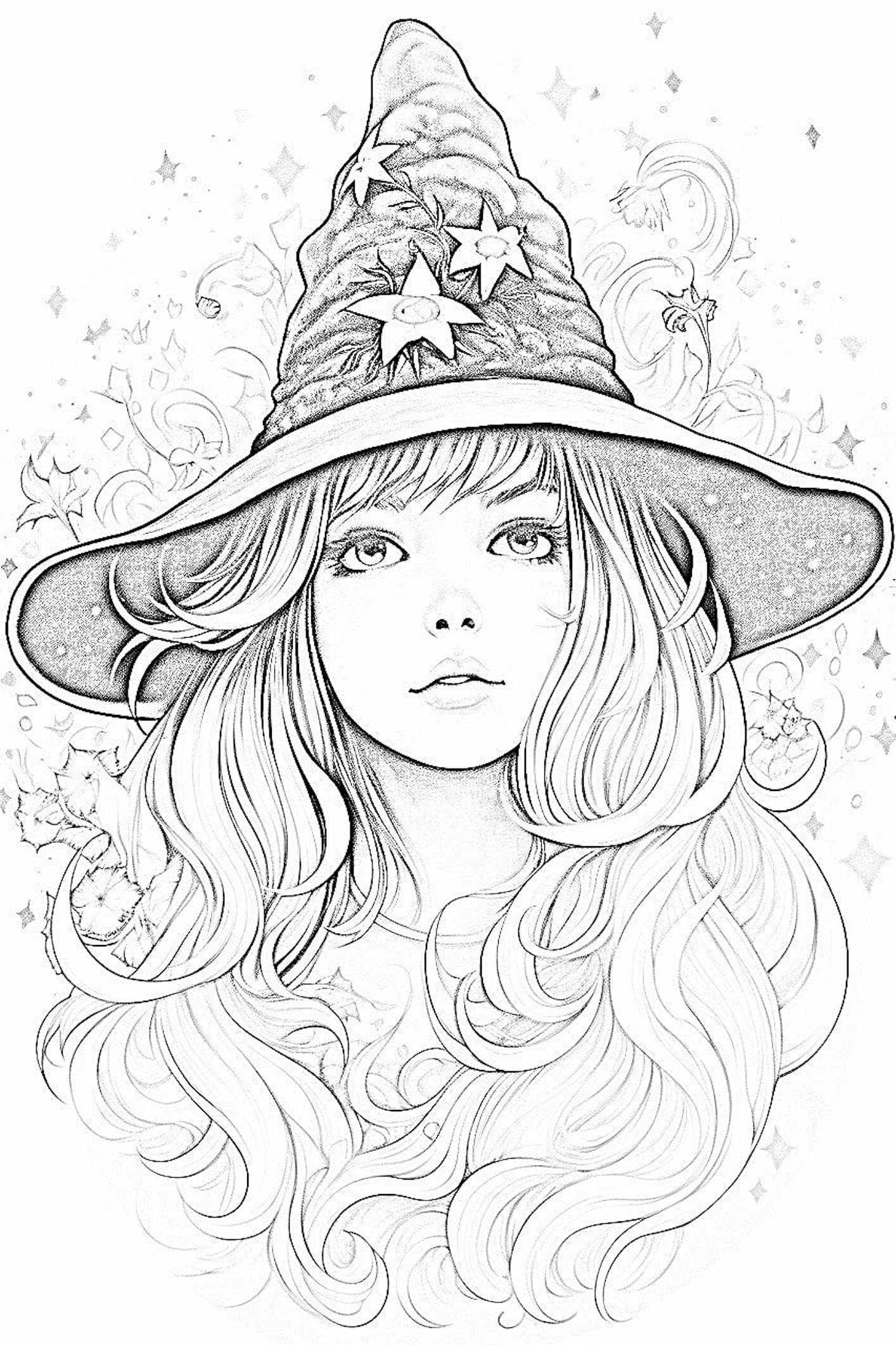 Witch Coloring Pages