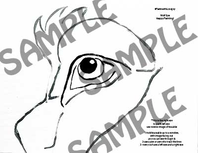 Wolf Eye Traceable Lovejoy Creations