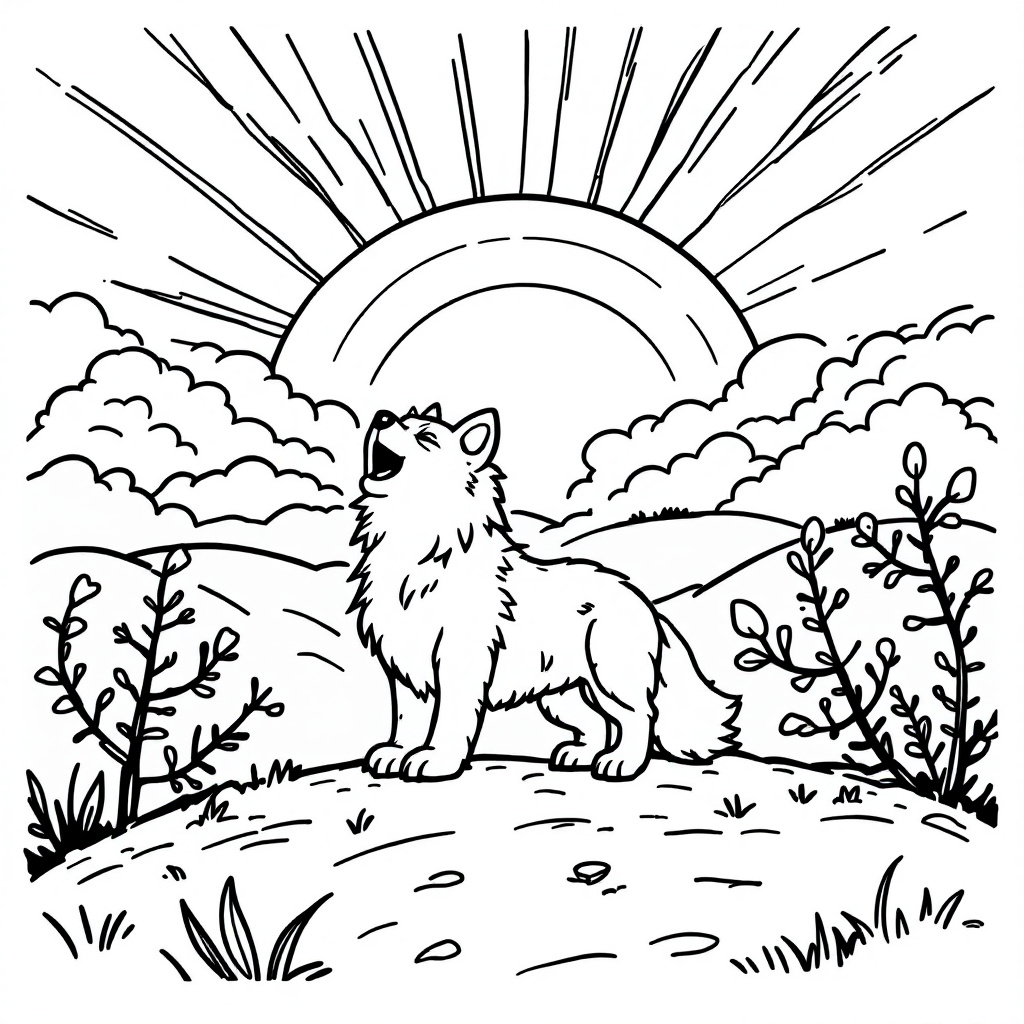 Wolf Free Coloring Pages