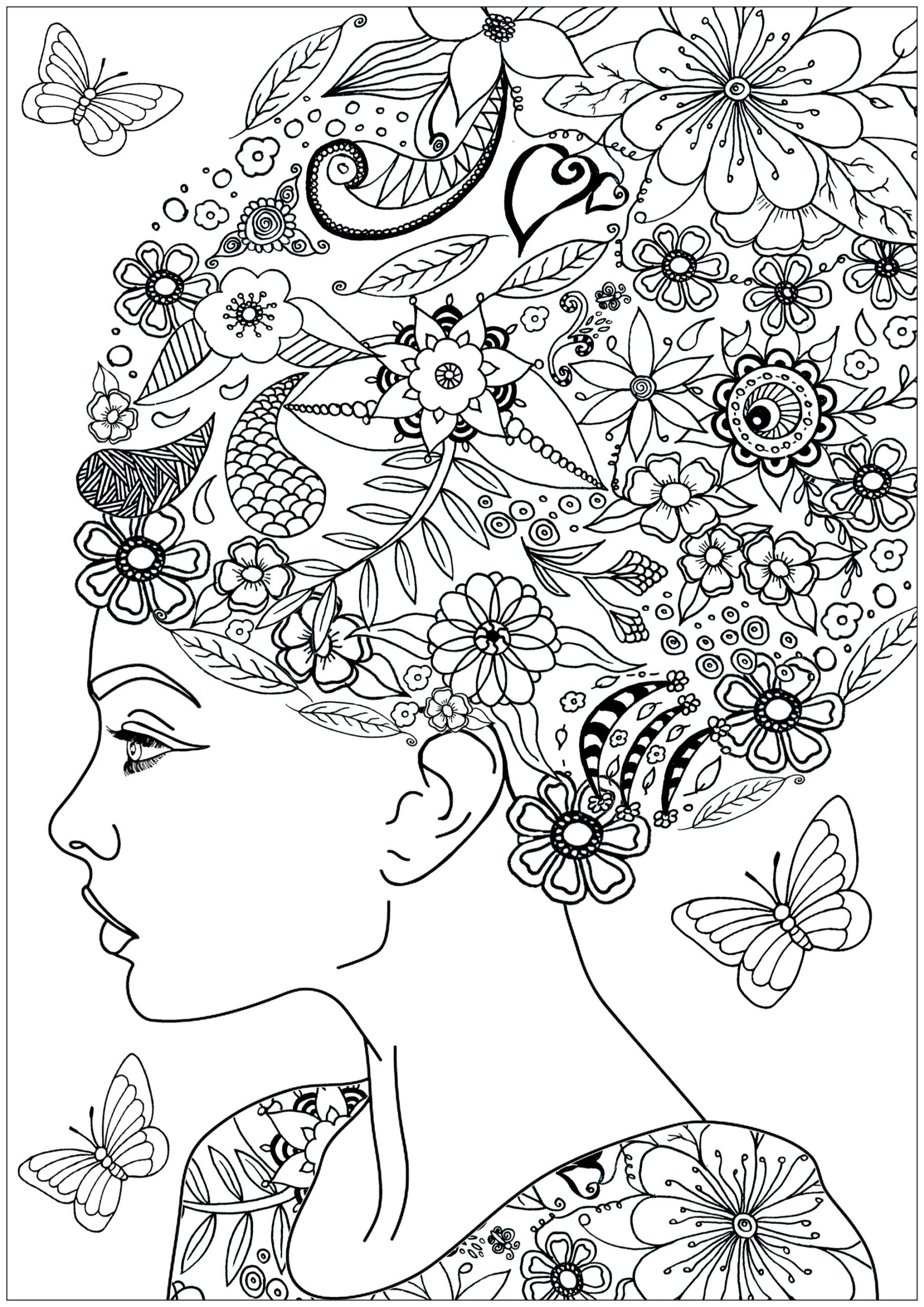 adult coloring pages for women
