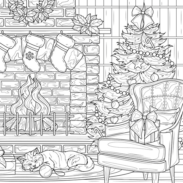 Xmas Coloring Pages For Adults