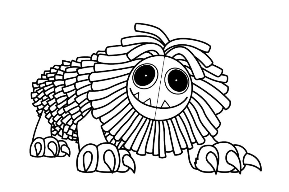 Yarnaby Poppy Playtime 4 Coloring Pages SeaColoring