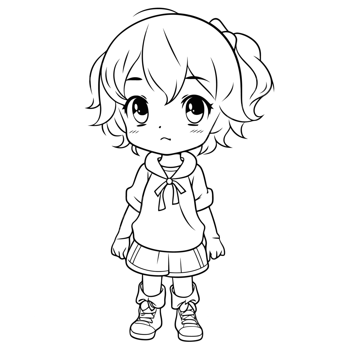 cute anime girl drawing printable cute anime girl drawing printable