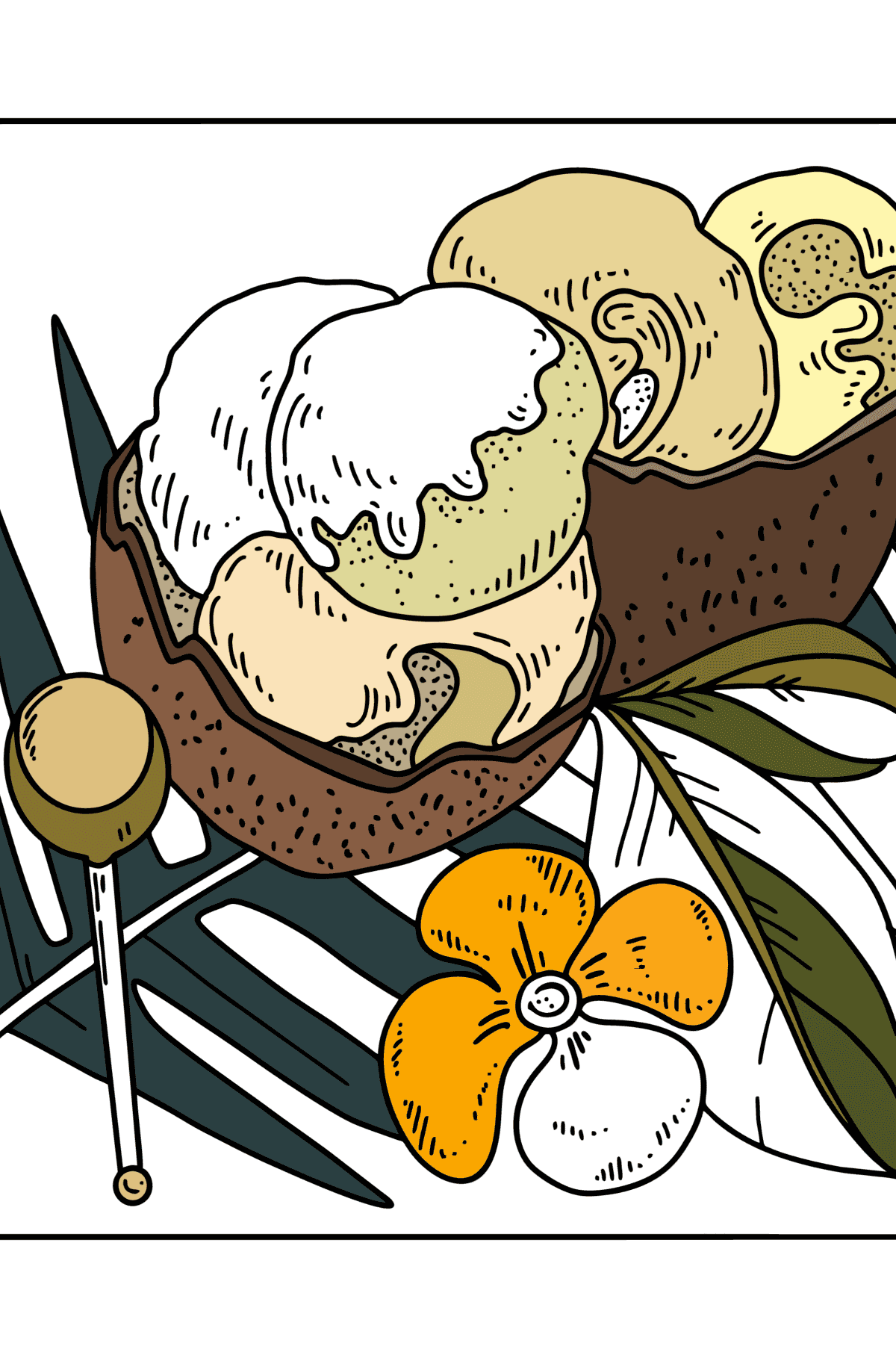 Yummy Ice cream Ice Cream Coloring Pages For Adults Online Yummy Ice cream Ice Cream Coloring Pages For Adults Online