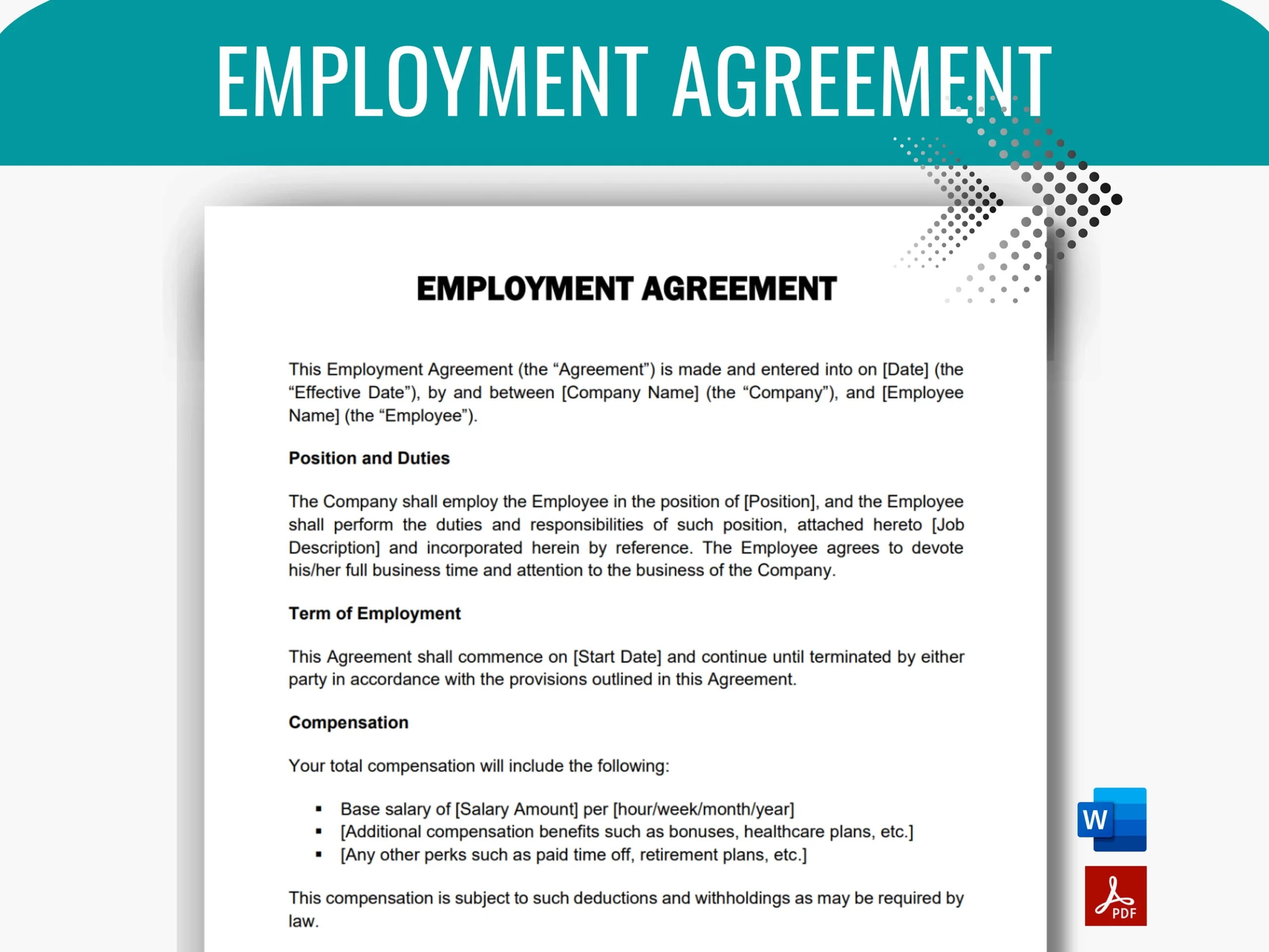 employment agreement template
