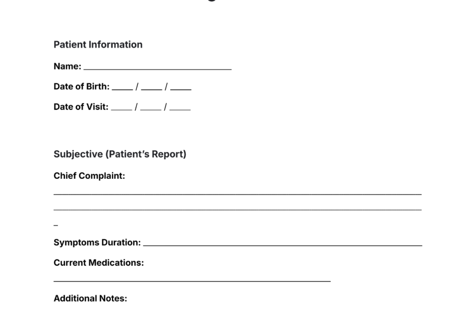 Free Doctor Progress Note Format Template To Edit Online