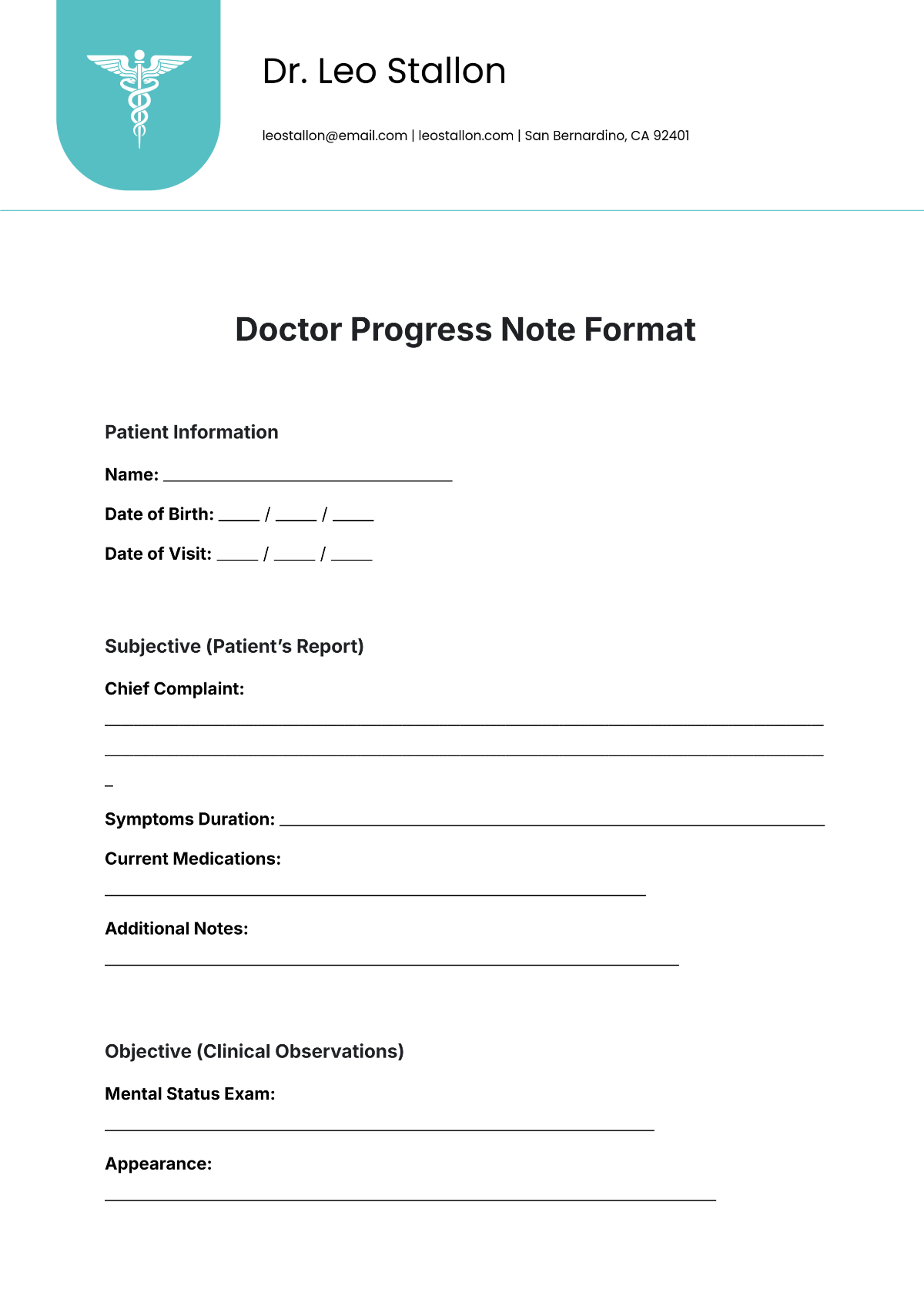 Free Doctor Progress Note Format Template To Edit Online Free Doctor Progress Note Format Template To Edit Online