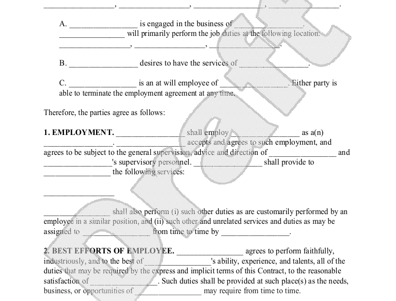Free Employment Contract Template FAQs Rocket Lawyer