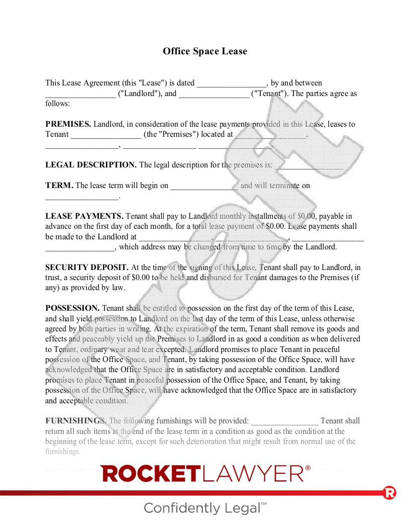 Free Office Space Lease Template FAQs Rocket Lawyer