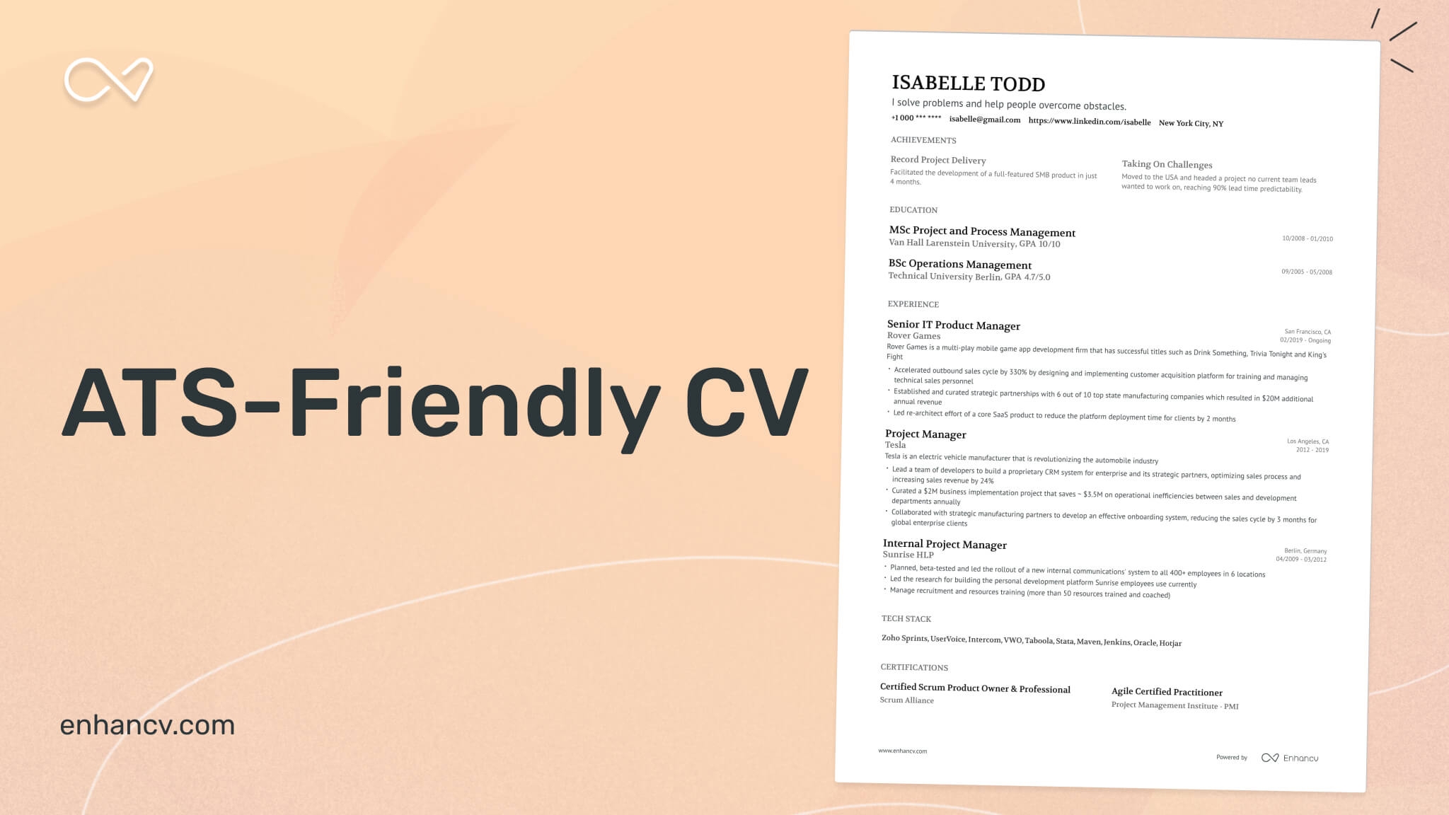 ats friendly cv template ats friendly cv template